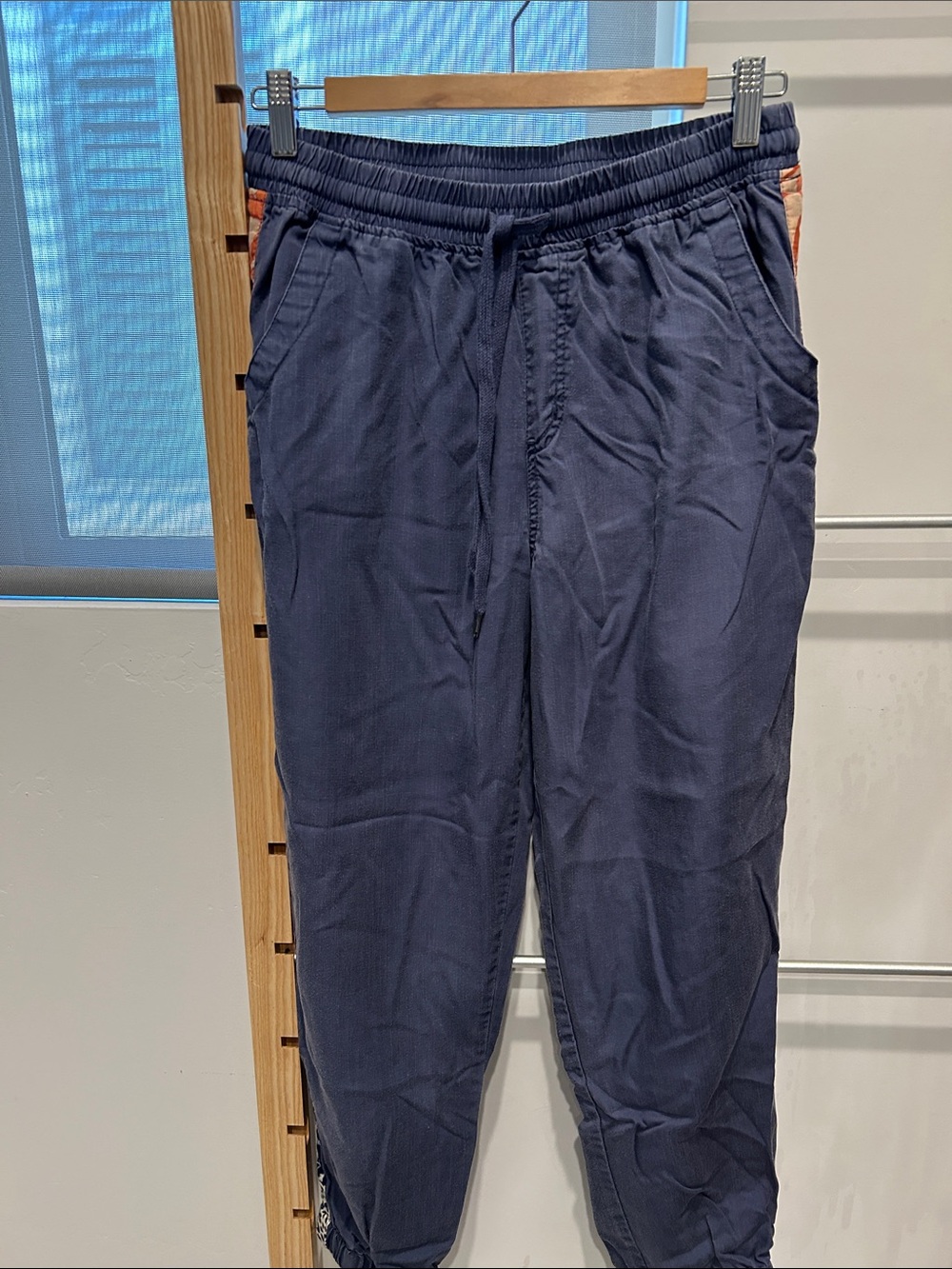 Men's Navy Drawstring Jogger Pants